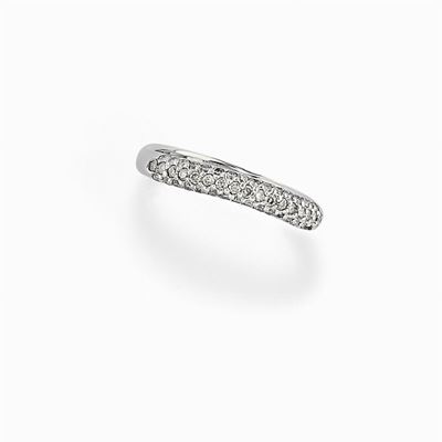 Anello in Oro Bianco 18k e Diamanti