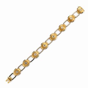 Bracciale in oro bicolore 18K