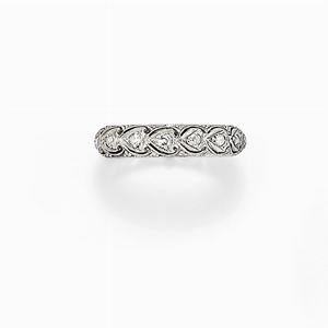 Anello in platino e diamanti