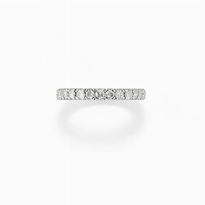 Anello in platino e diamanti