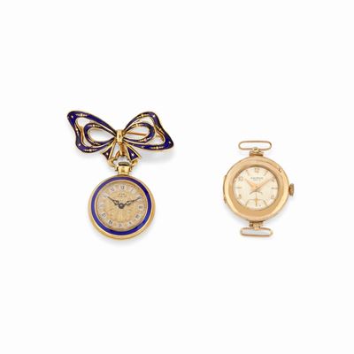 Due orologi in oro giallo 14K e oro rosso 14K