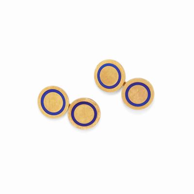 Polsini in oro giallo 18k con decoro satinato