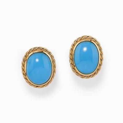 Demi-parure in Oro 18k e Turchesi
