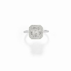  - Anello in oro bianco 18K e diamanti