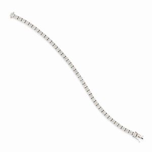  - Bracciale tennis in oro bianco 18K e diamanti