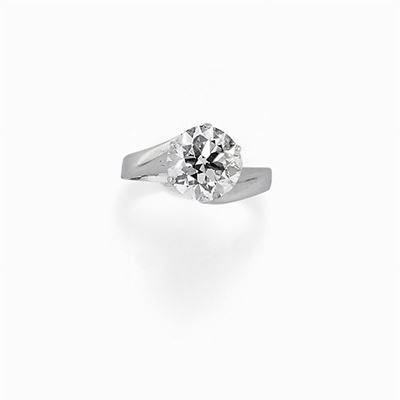 Anello in Oro Bianco 18k e Diamante