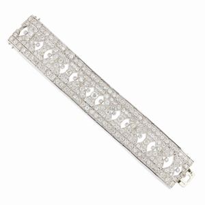  - Bracciale in platino e diamanti, 1930 circa