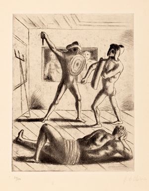 de Chirico Giorgio - School of gladiators