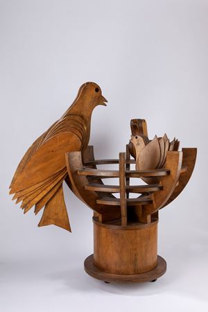 Basanisi Enzo, Arch. Rigamonti - Scultura lignea