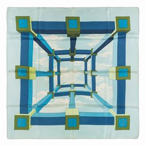 Perspective sill twill scarf