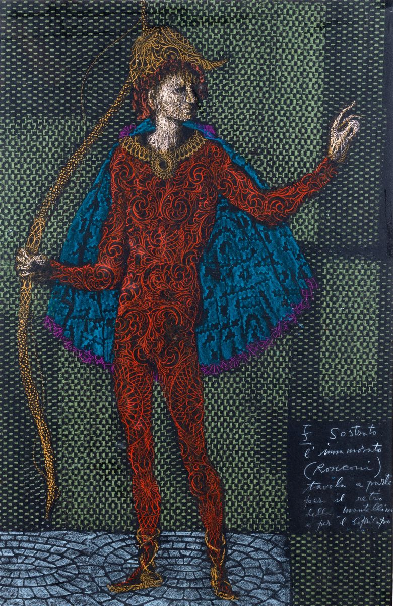 Corrado Cagli - Il Misantropo di Menandro, 16 Bozzetti Teatrali