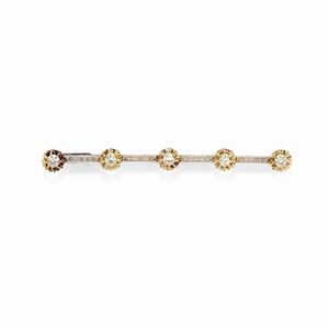 - Spilla in oro bianco 18K e diamanti