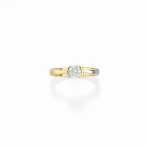 A 18k two-color gold and diamond ring, Damiani