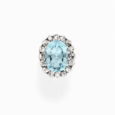 Aello in Oro 18k, Diamanti e Topazio