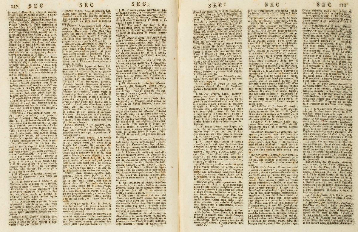 Rinunzia Avanti Notaio Al Vocabolario Della Crusca Vocabolario degli Accademici della Crusca 1806 | Libri, Autografi e
