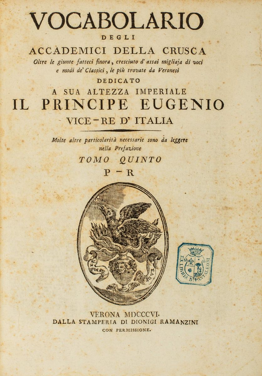 Vocabolario degli Accademici della Crusca