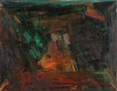 Il passero solitario, olio su tela, 1959