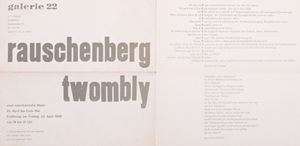 Rauschenberg and Twombly