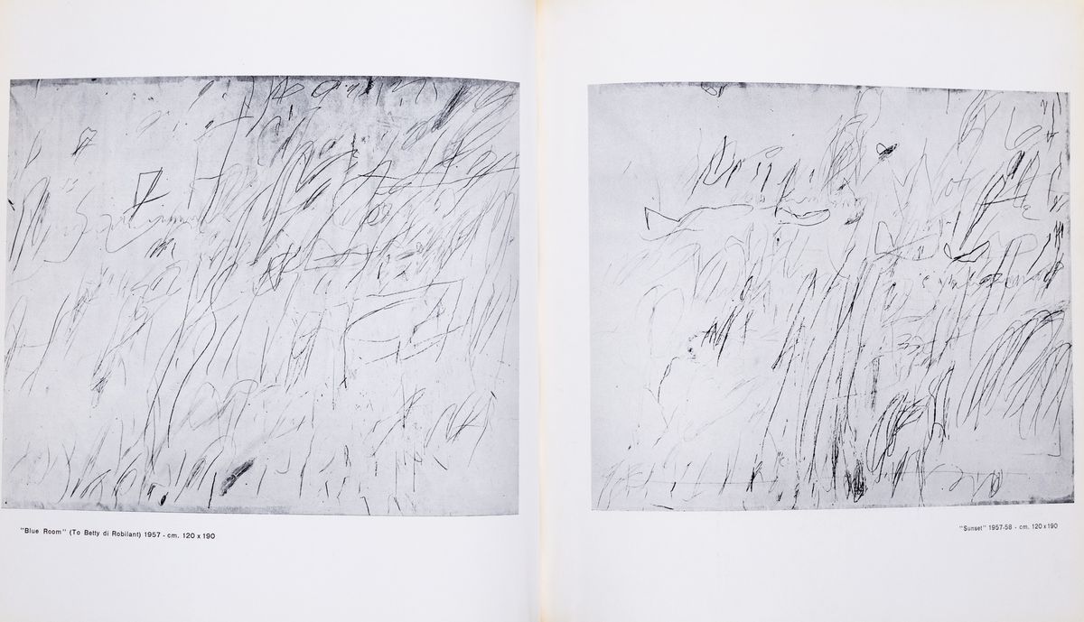 Cy Twombly - Galerie J, Parigi (Pieghevole di invito alla mostra, 1961)
