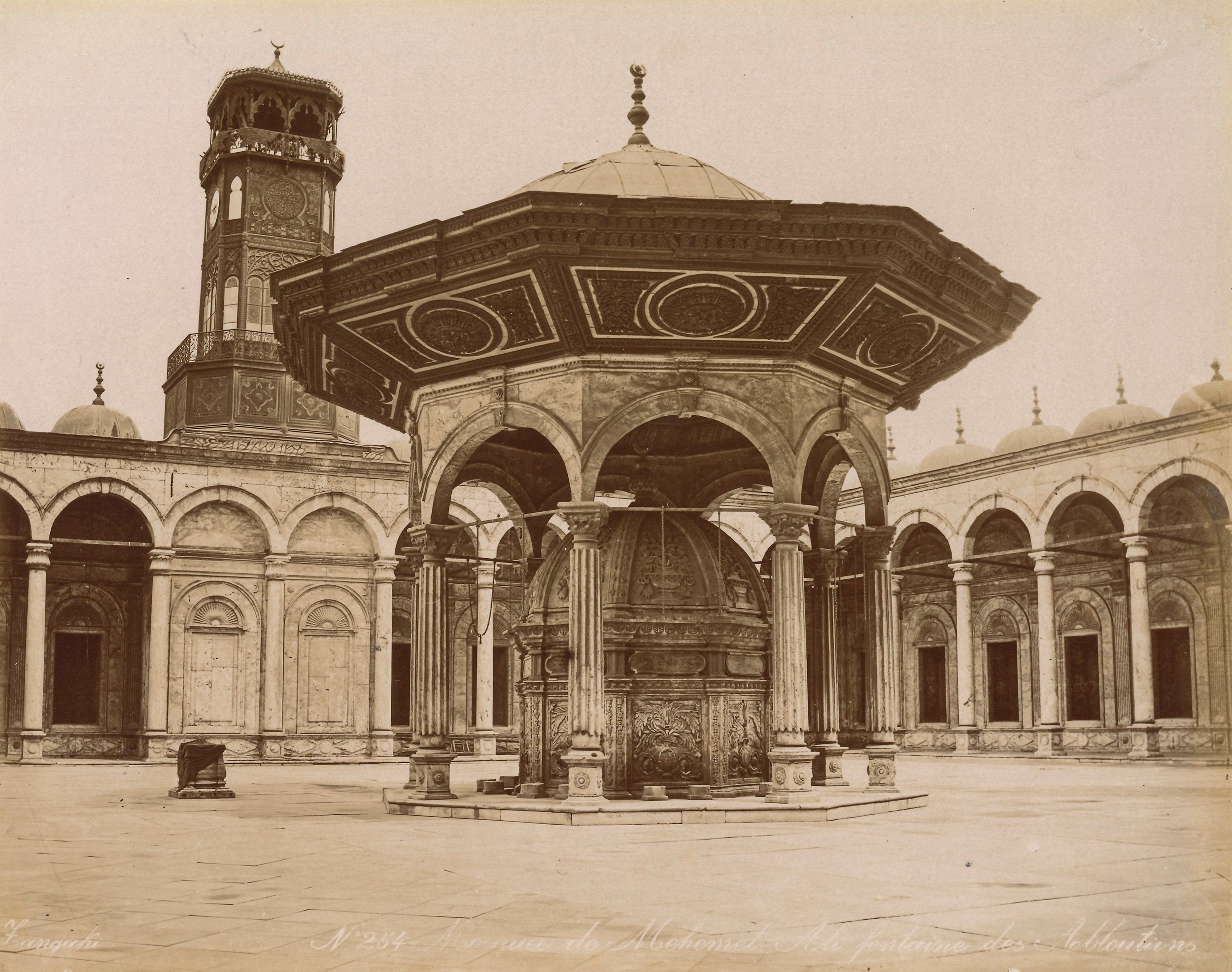 George & Constantine Zangaki - Mosquee De Mohamet Ali, Fontaine Des Aboutiens ; Place De Lesseps,...