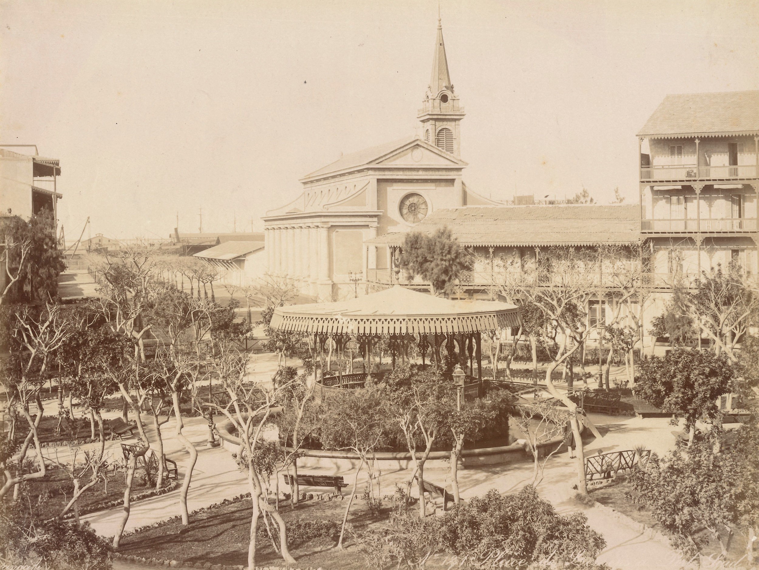 George & Constantine Zangaki - Mosquee De Mohamet Ali, Fontaine Des Aboutiens ; Place De Lesseps,...