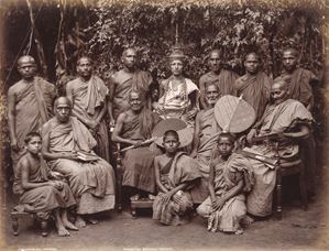 Sinhalese Buddhist Priests, Ceylon