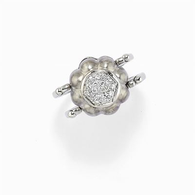 Anello in Oro Bianco 18k e Diamanti
