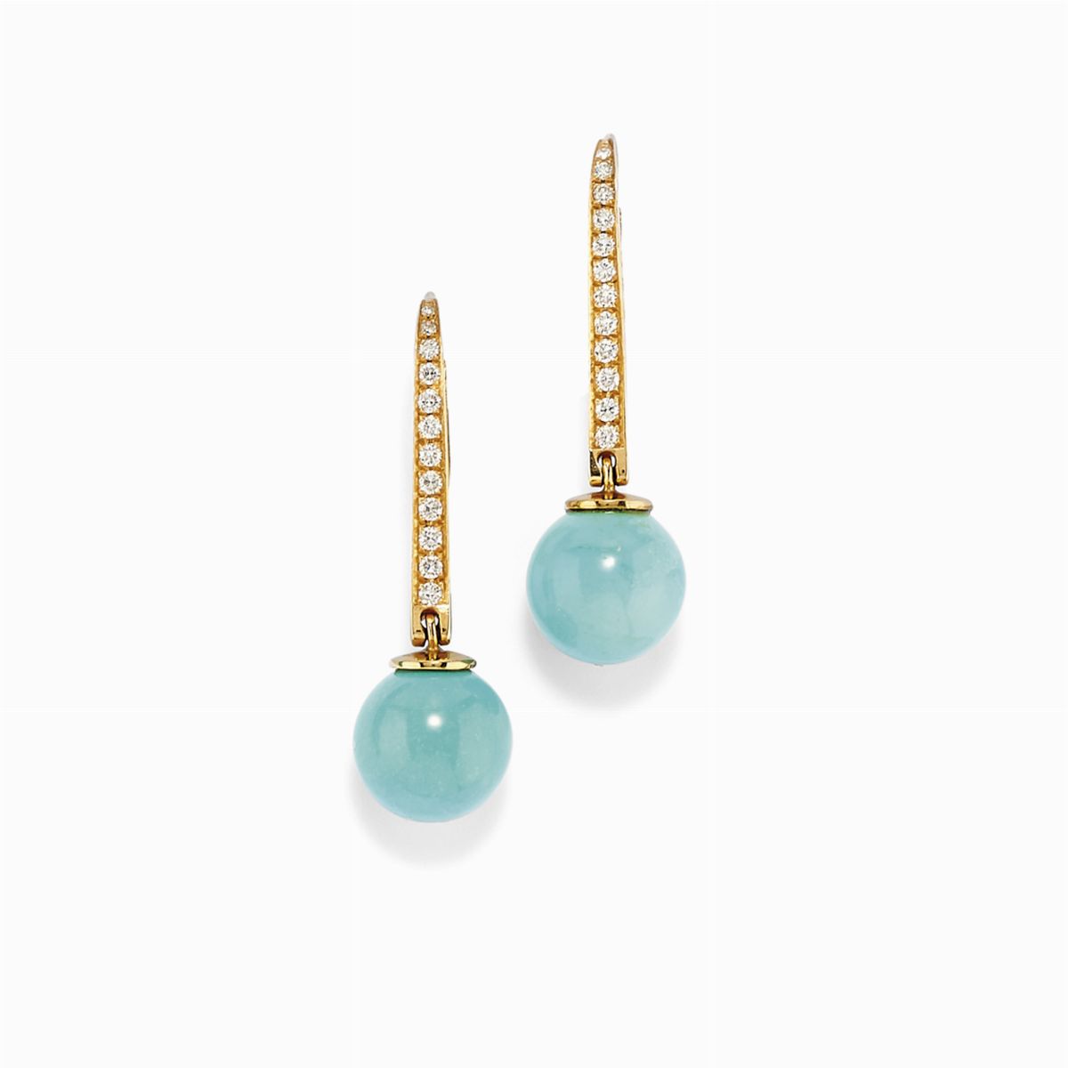 Demi Parure in Oro 18k, Diamanti e Turchesi