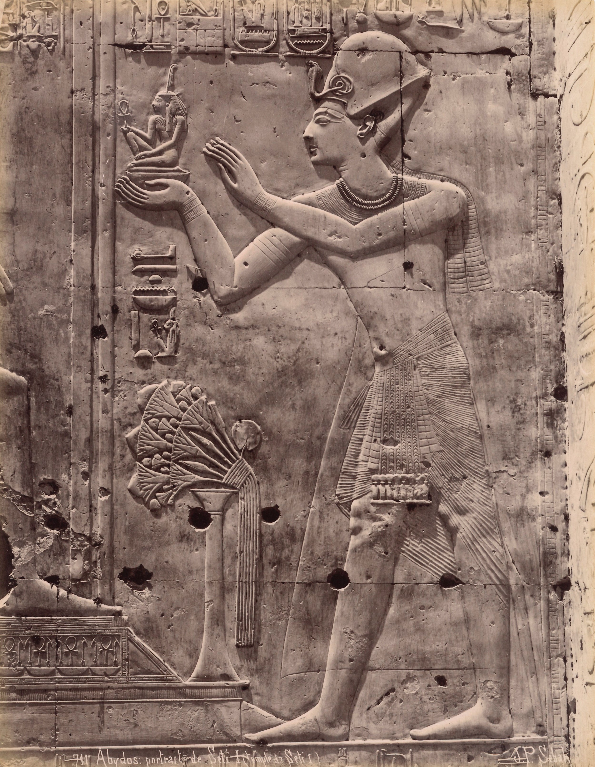 Pascal Sébah - Abydos: Temple De Seti i