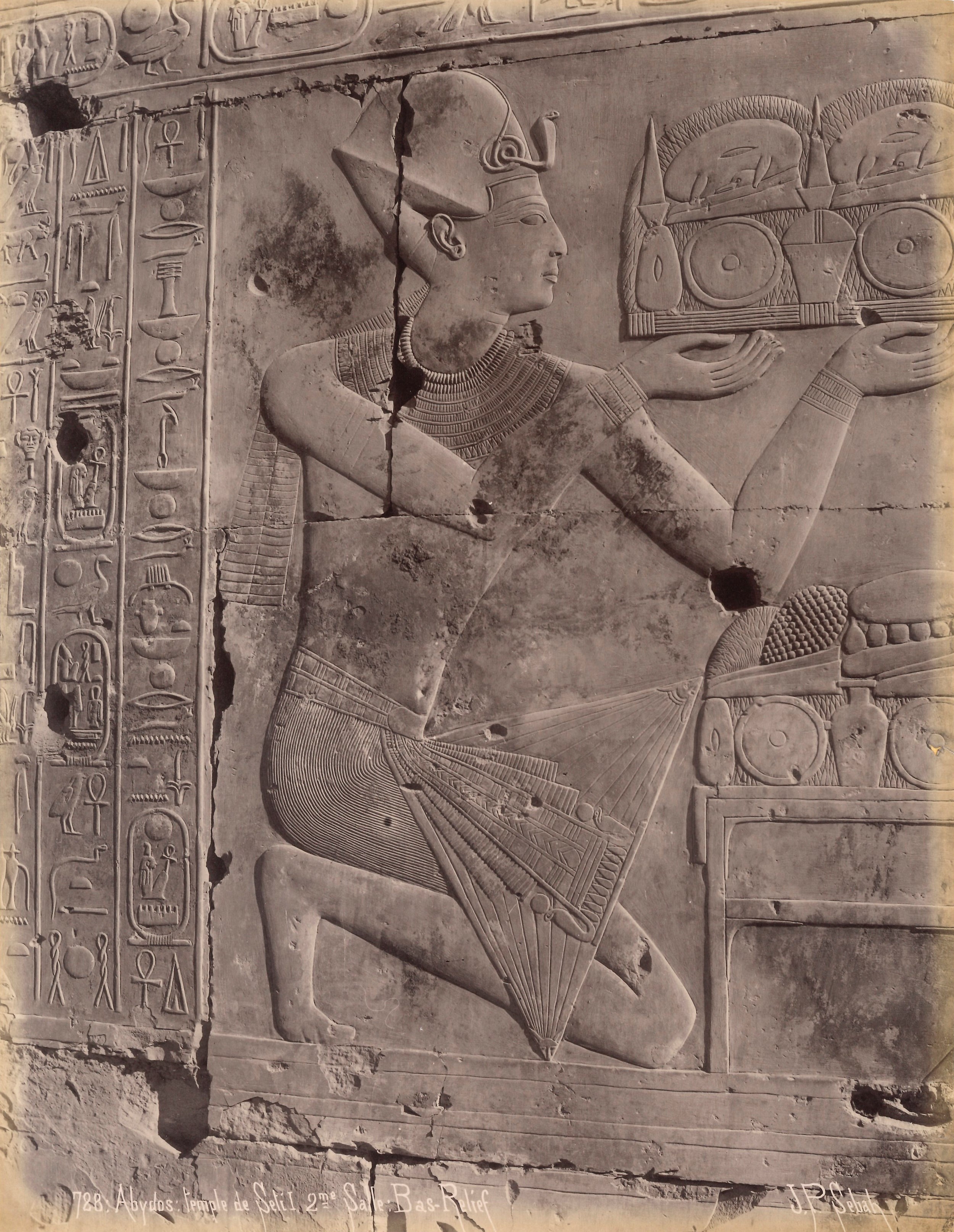 Pascal Sébah - Abydos: Temple De Seti i