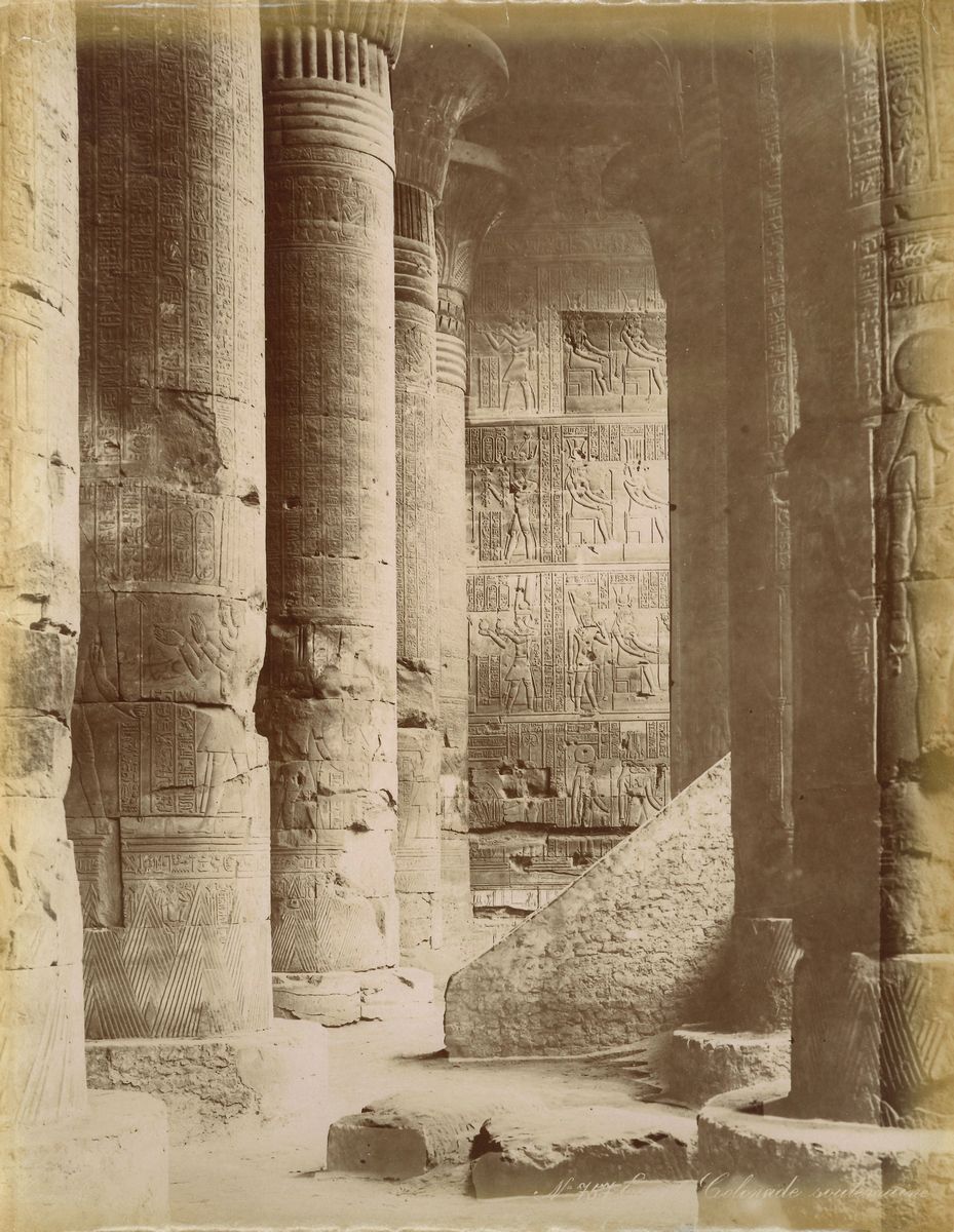 george-constantine-zangaki-egypte-colonade-souterraine-1860s-1890s