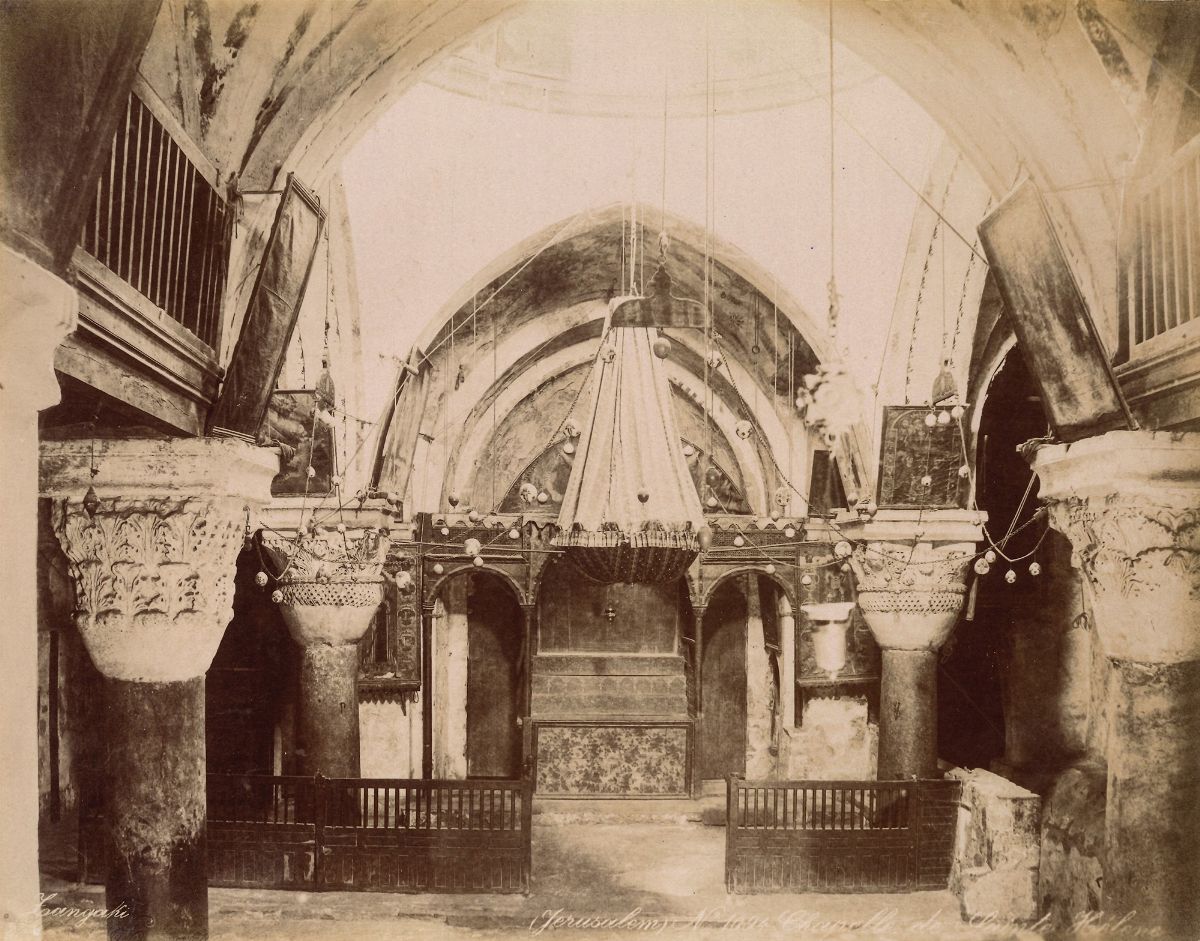 George & Constantine Zangaki - Jerusalem, Chapelle De Sainte Helene; Jerusalem, Mosquée D'omar In...