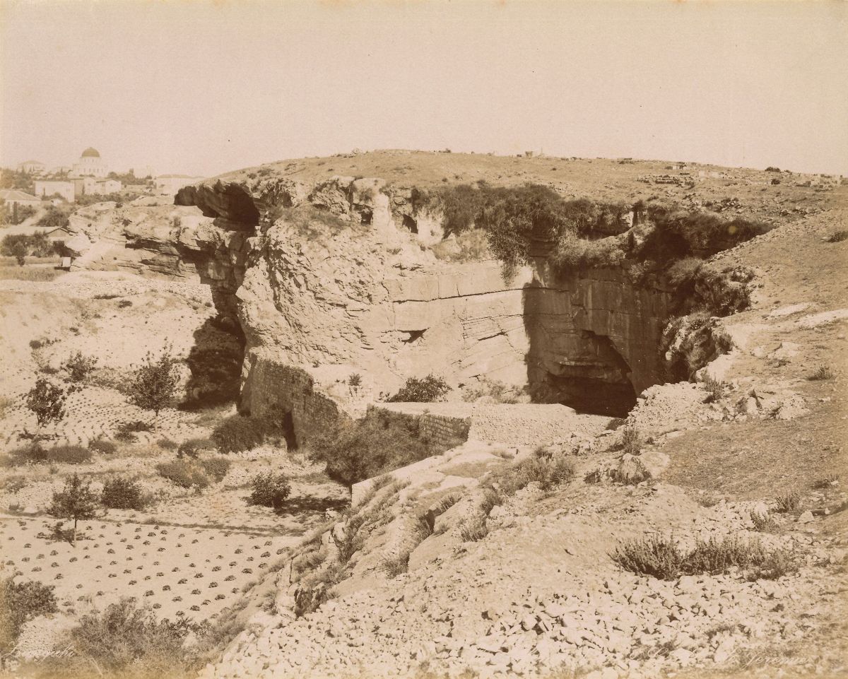 George & Constantine Zangaki - Jerusalem, Gethsemani Arbre De L'agonie ; Jerusalem, Grotte De Jer...