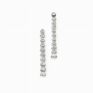 Orecchini in oro bicolore 18k e diamanti