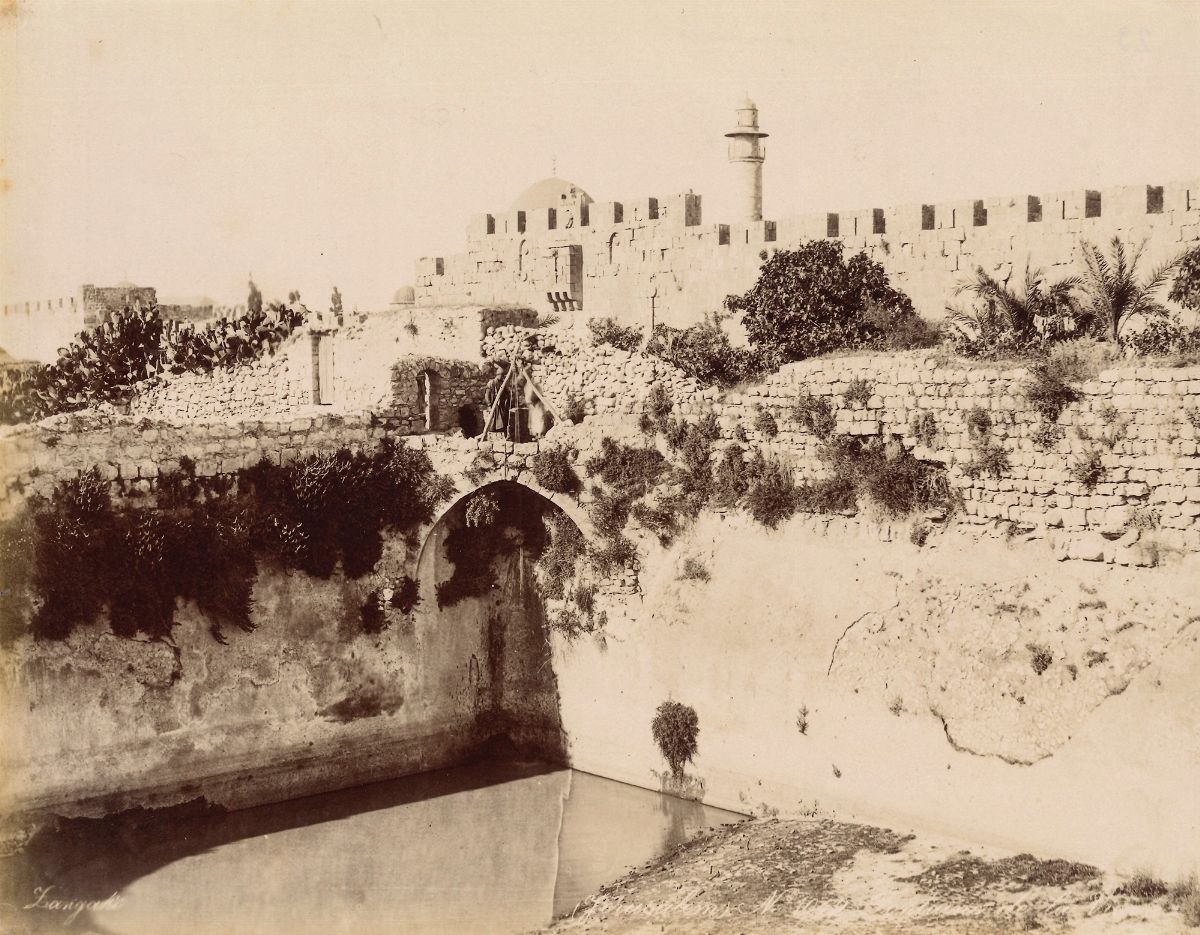 George & Constantine Zangaki - Jerusalem, Jardin De Gethsemani ; Jerusalem, Fontaine De la Virgin