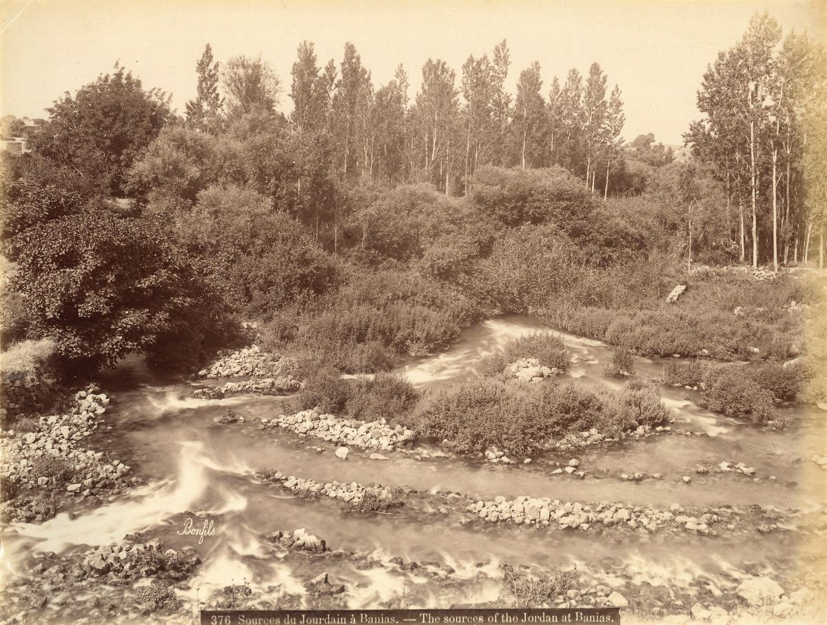 féLIX Bonfils - Sources Du Jourdain À Banias ; Grotte De Banias