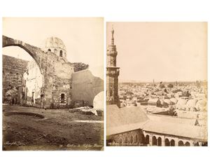Tombeaux de Saladin, Damas ; Damas, Minaret de l'ovest, Syrie