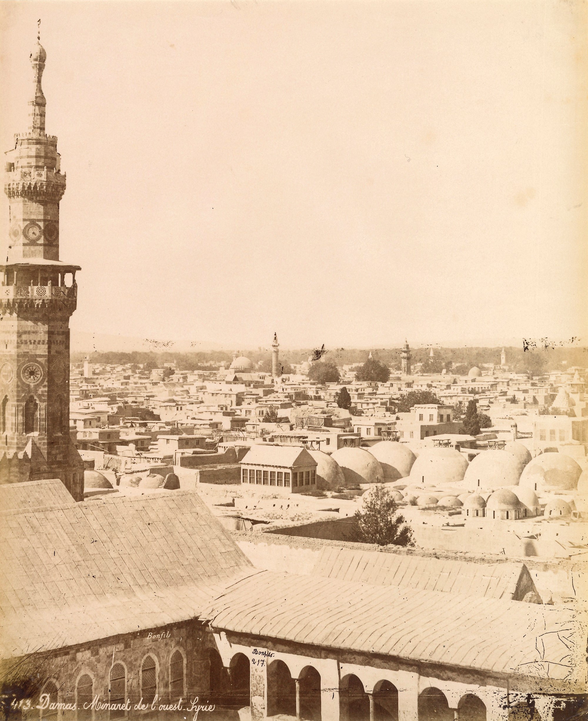 féLIX Bonfils - Tombeaux De Saladin, Damas ; Damas, Minaret De L'ovest, Syrie