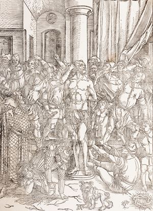Durer, Albrecht  - La flagellazione di Cristo