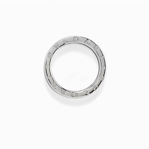 Anello in oro bianco 18k e ceramica