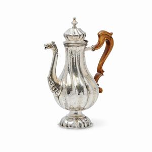 A silver coffee-pot, Vicenza 20th Century
