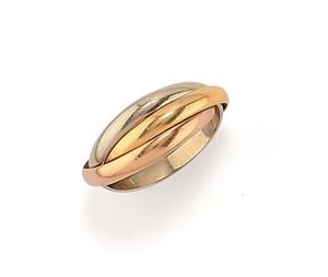 Anello nei tre ori 18k