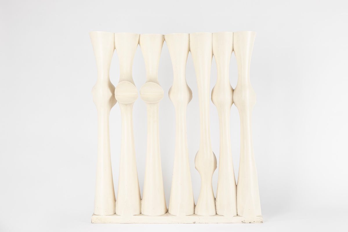 Iginio Balderi - I Penati - gesso patinato, 1967