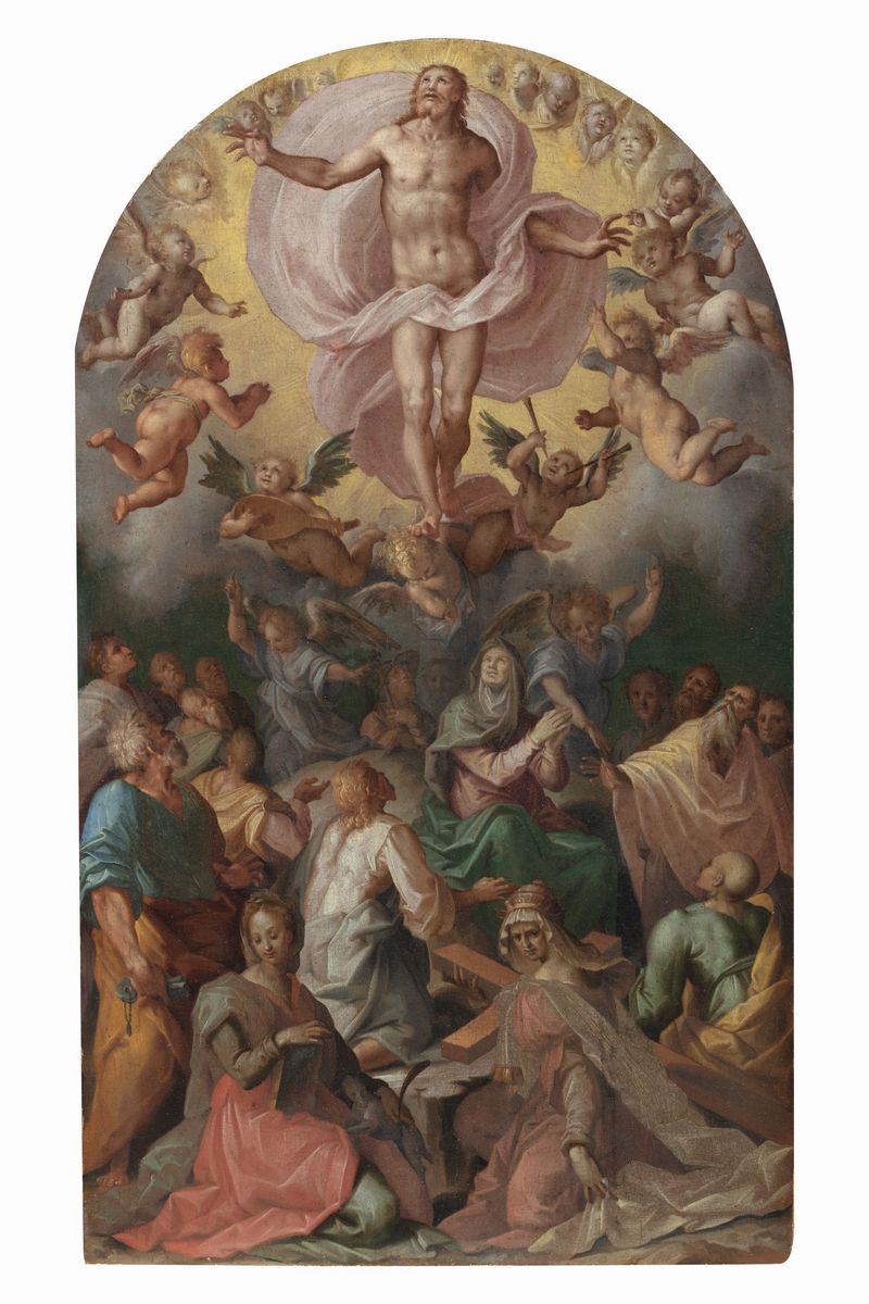 Tommaso Manzuoli, Detto Maso da San Friano - Ascensione di Cristo con la Vergine, gli Apostoli e ...