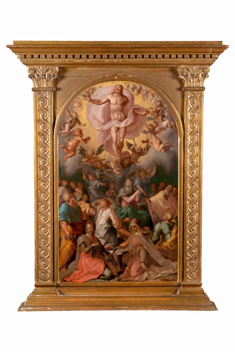 Tommaso Manzuoli, Detto Maso da San Friano - Ascensione di Cristo con la Vergine, gli Apostoli e ...