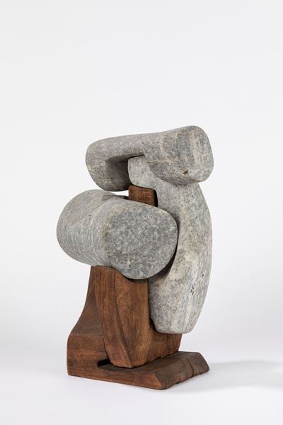 Scultura in pietra e legno