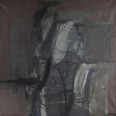 Personaggio (Composizione), olio su tela