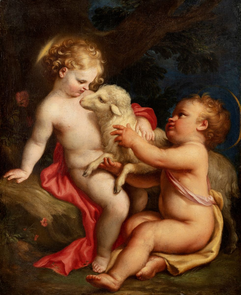 Scuola Genovese, Seconda Metà del Secolo XVII - Gesù Bambino e San Giovannino