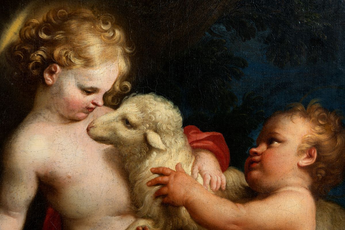 Scuola Genovese, Seconda Metà del Secolo XVII - Gesù Bambino e San Giovannino