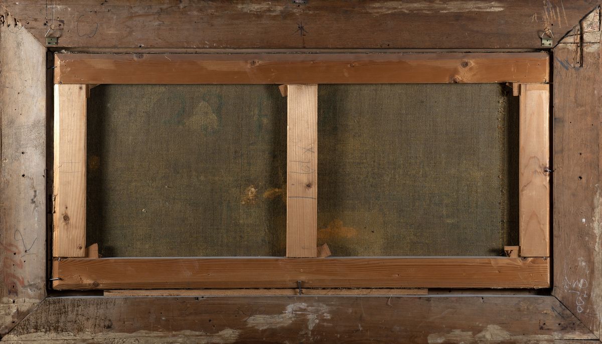 Scuola Italiana, Secolo XVII - Scontro di Cavalieri Presso un Ponte